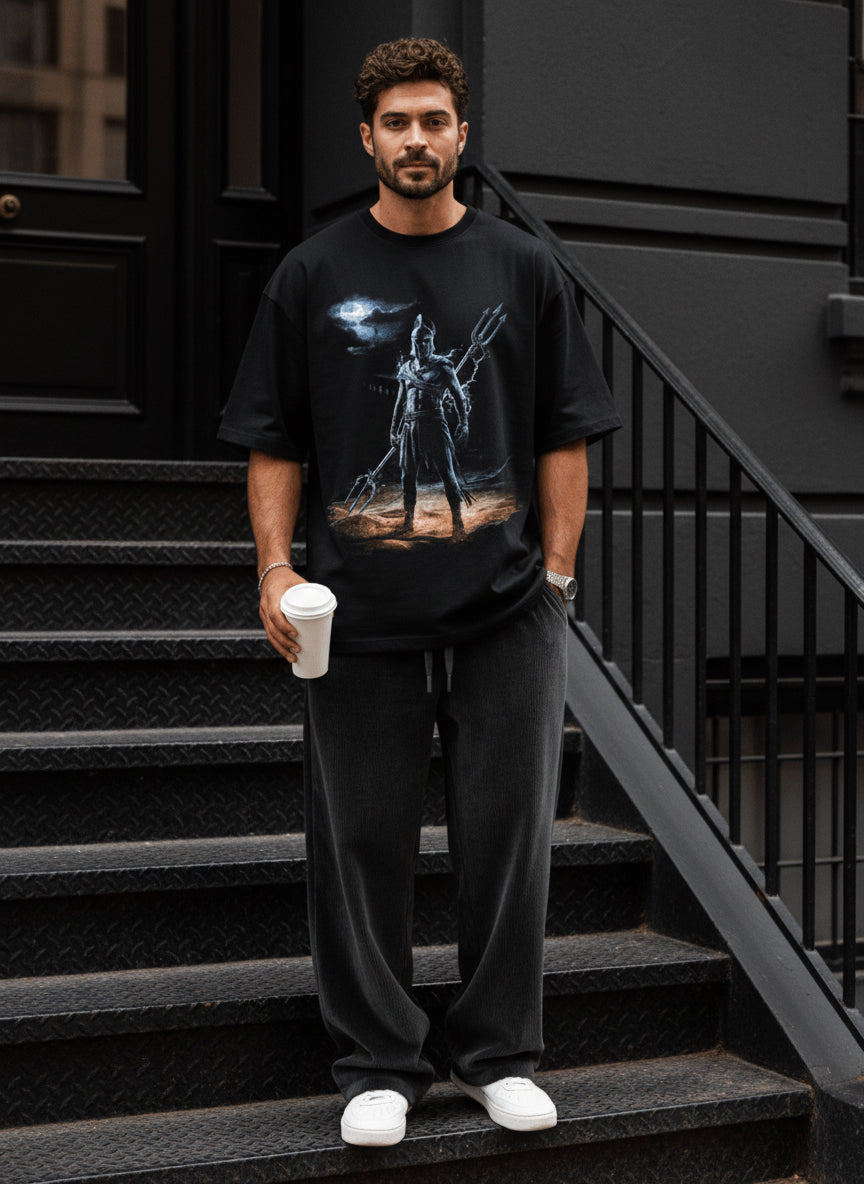 Warrior Graphic Oversized Tee