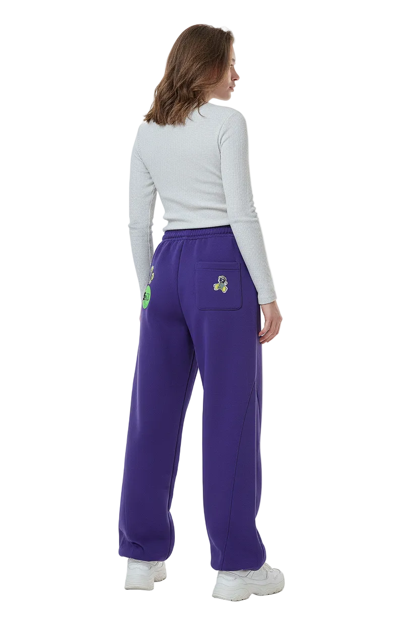 Purple Wide Leg Pants