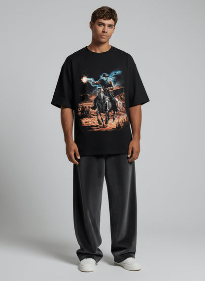Cowboy Graphic Oversized Tee