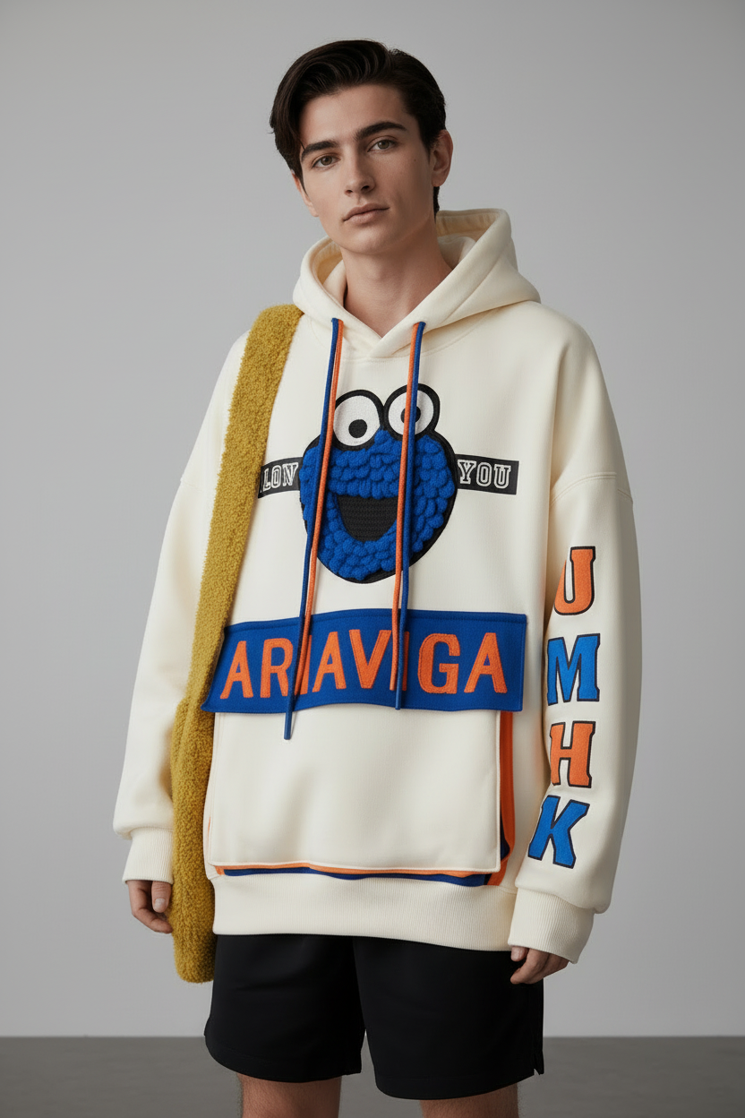 ARIAVIGA Graphic Hoodie - Cream
