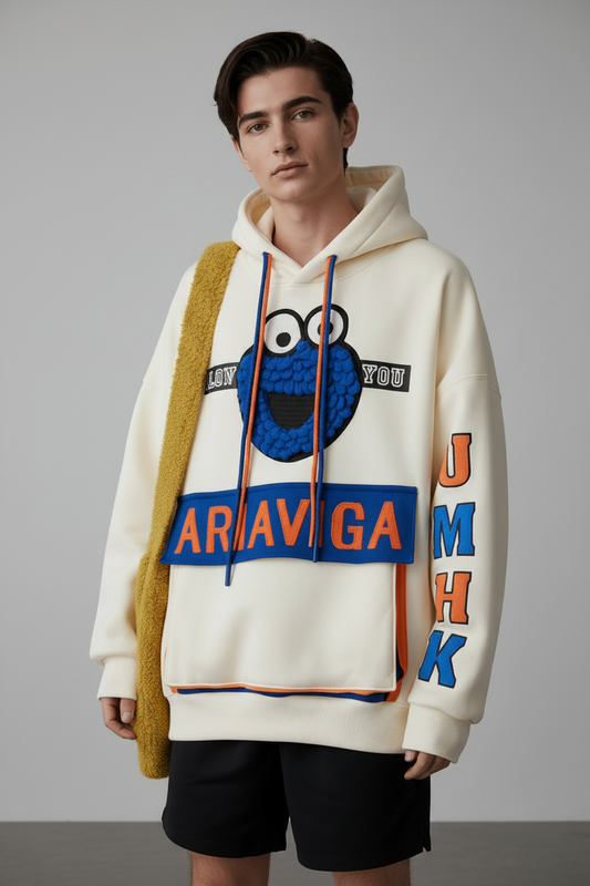 ARIAVIGA Graphic Hoodie - Cream