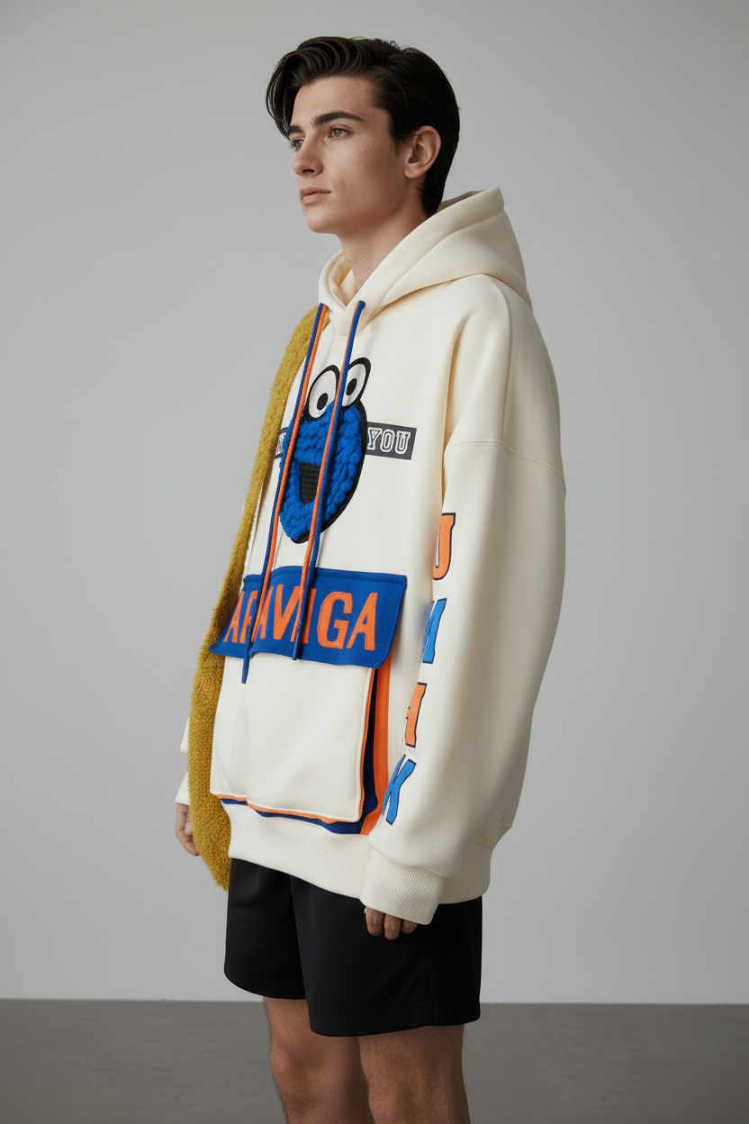 ARIAVIGA Graphic Hoodie - Cream