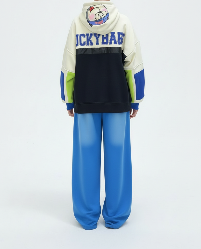 Varsity 57 Color-Block Hoodie - Blue Multi