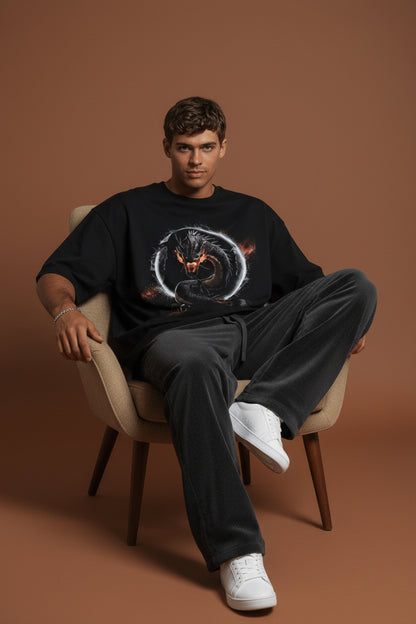 Dragon Graphic Oversized Tee