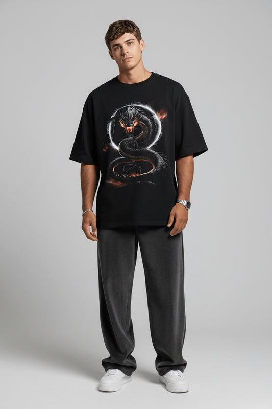 Dragon Graphic Oversized Tee