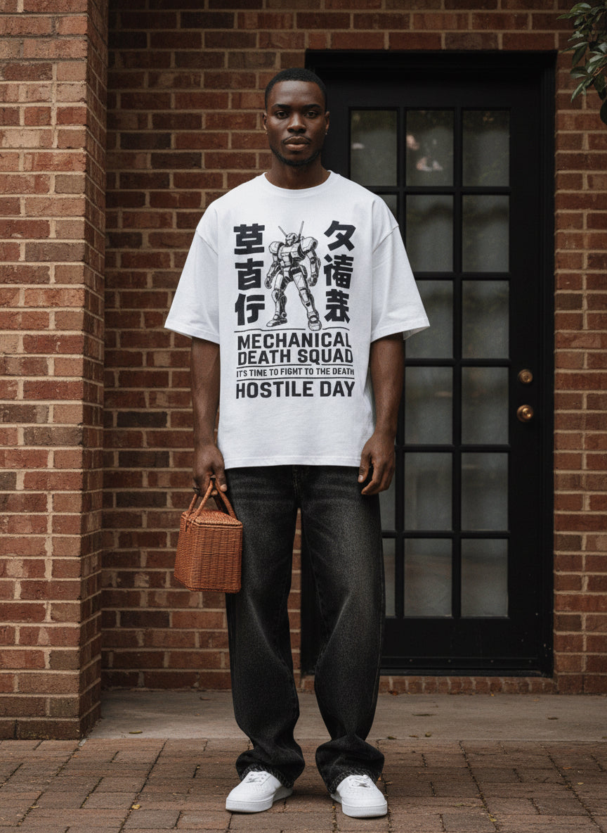 Mechanical Death Squad Oversized Tee