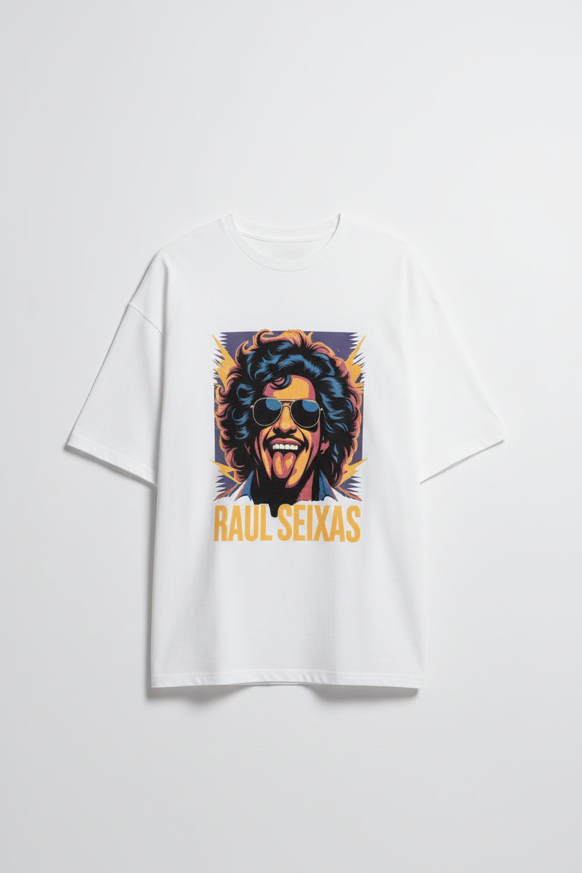 Rockstar Pop Art Oversized Tee