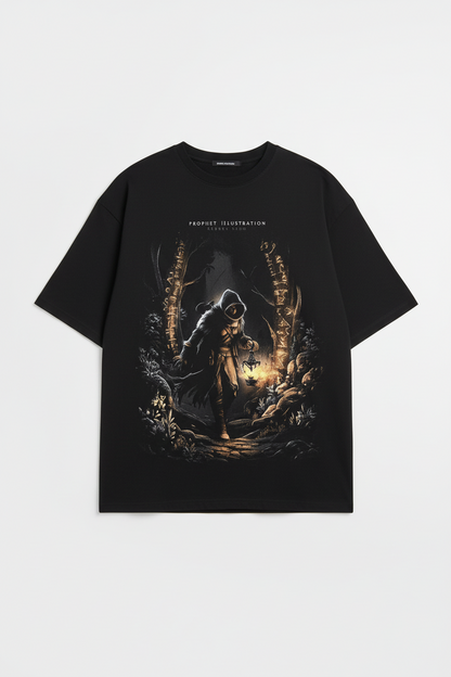 Mystical Illustration Oversized Tee