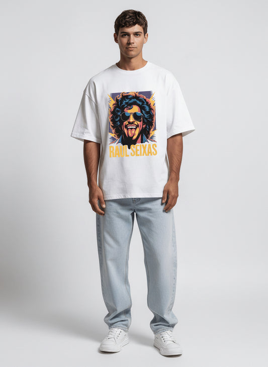 Rockstar Pop Art Oversized Tee