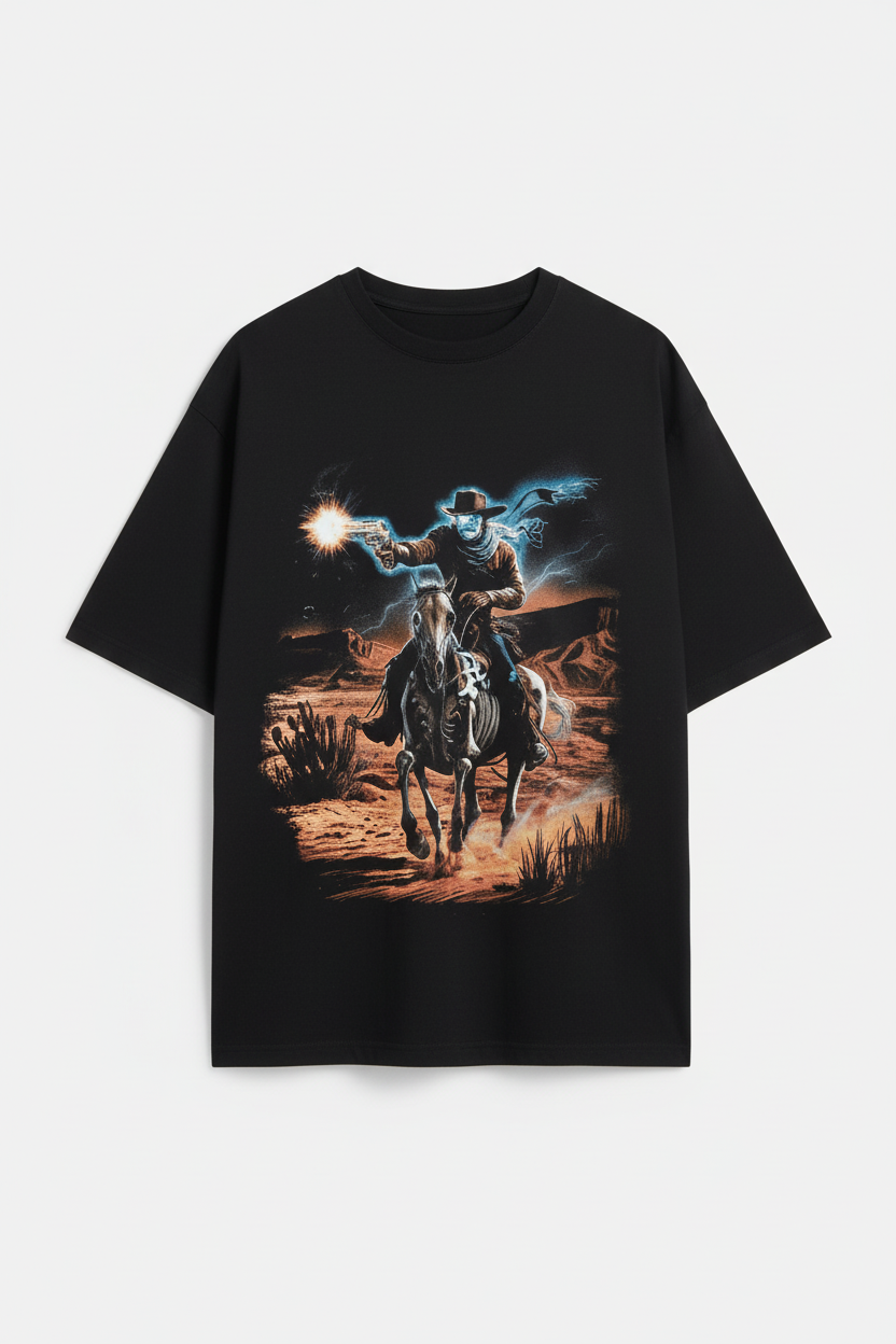 Cowboy Graphic Oversized Tee