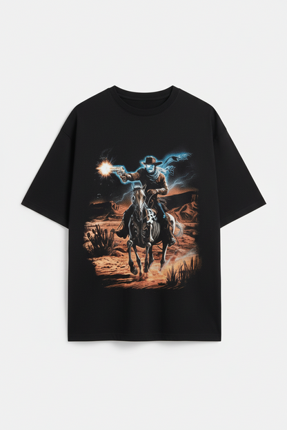Cowboy Graphic Oversized Tee