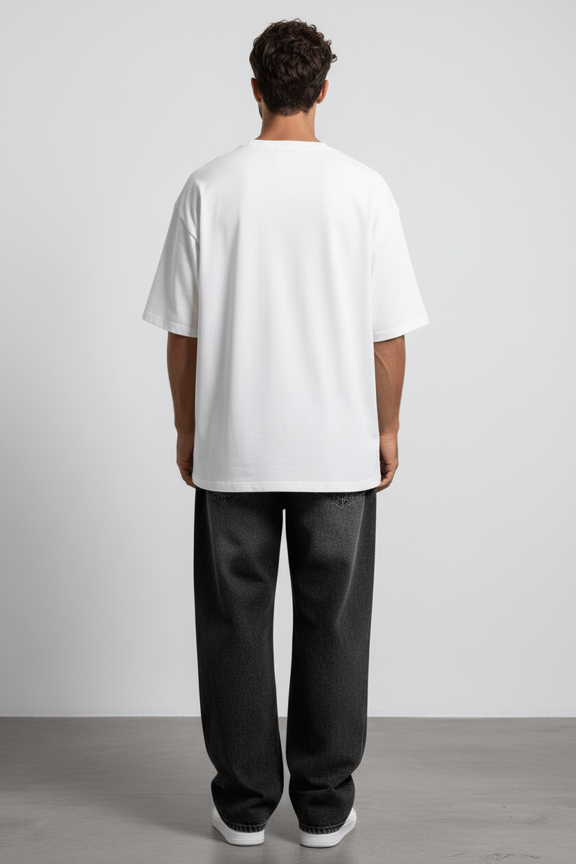 Greek God Graphic Oversized Tee