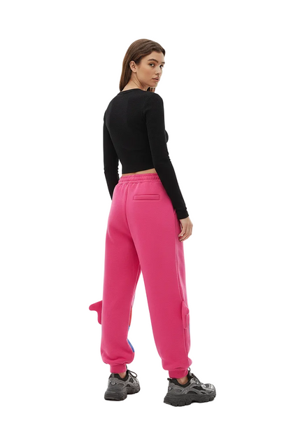 Pink Shark wide leg pants