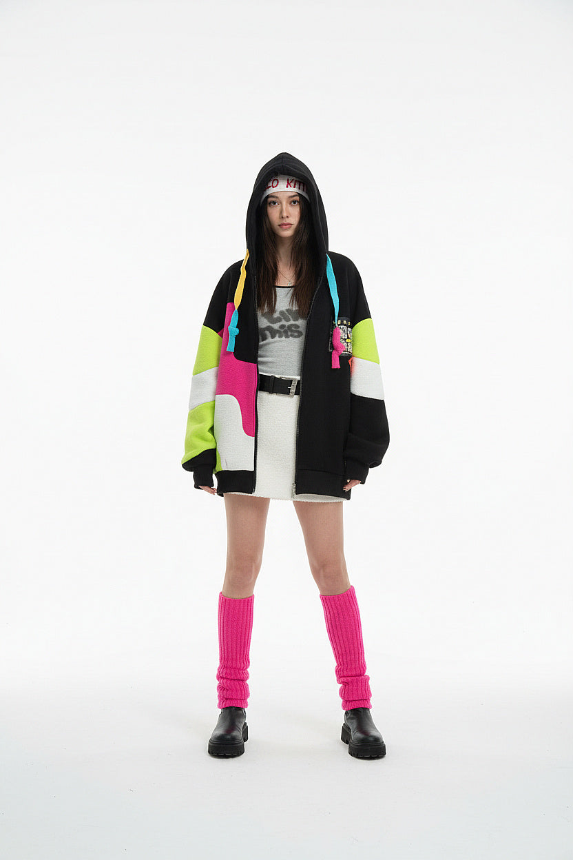 Black Iconic Pop-Art Hoodie