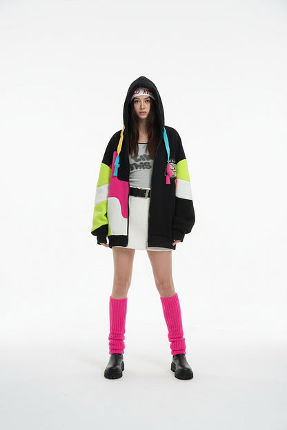 Black Iconic Pop-Art Hoodie