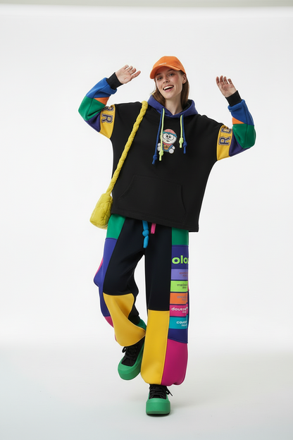 Black Vibe-Patch Multi-Color Panel Set