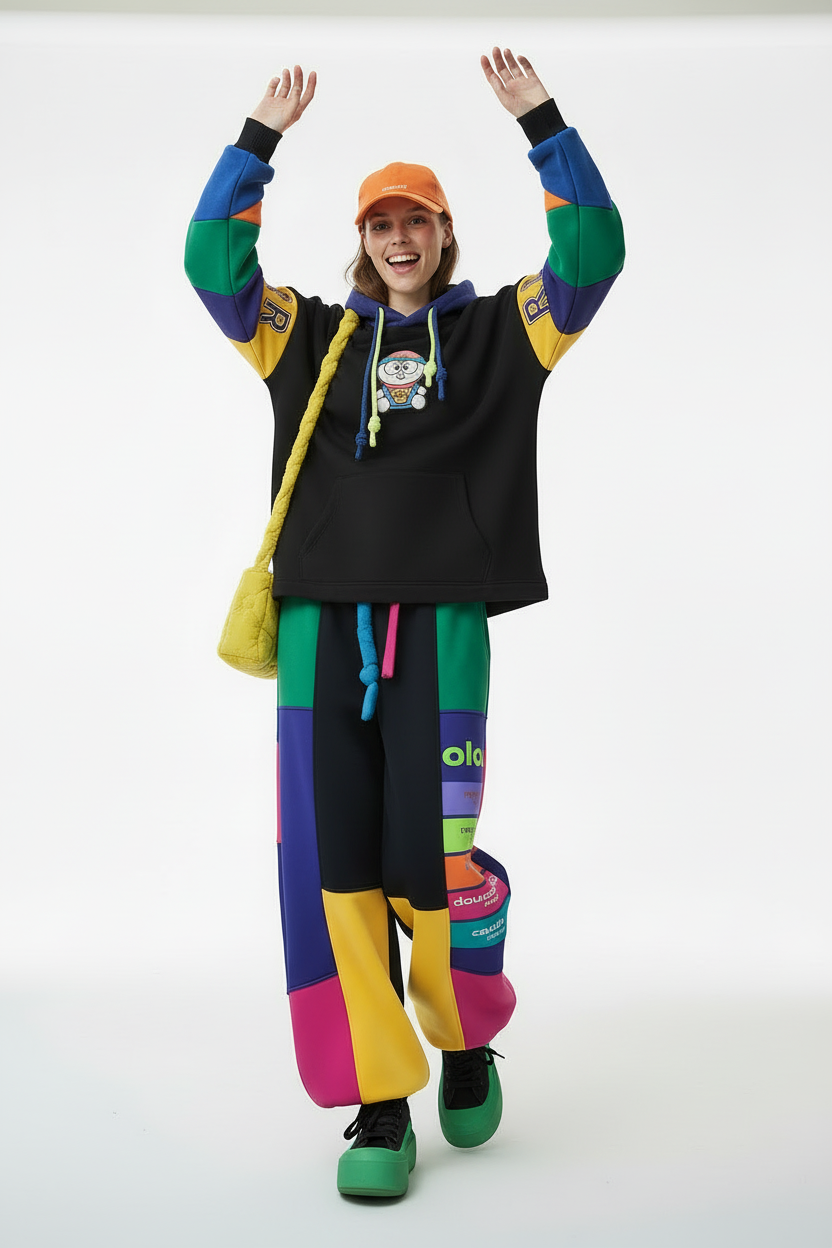 Black Vibe-Patch Multi-Color Panel Set