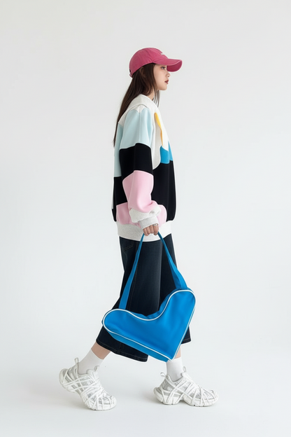 White Iconic Pop-Art Hoodie