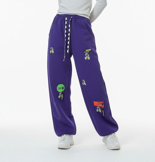 Purple Wide Leg Pants