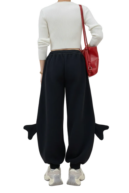 Black Shark Wide Leg Pants