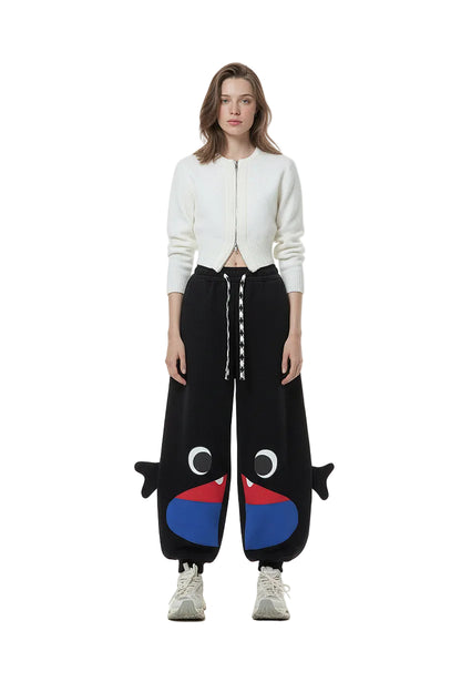 Black Shark Wide Leg Pants